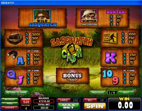 Sasquatch Cash Slot - Play Online